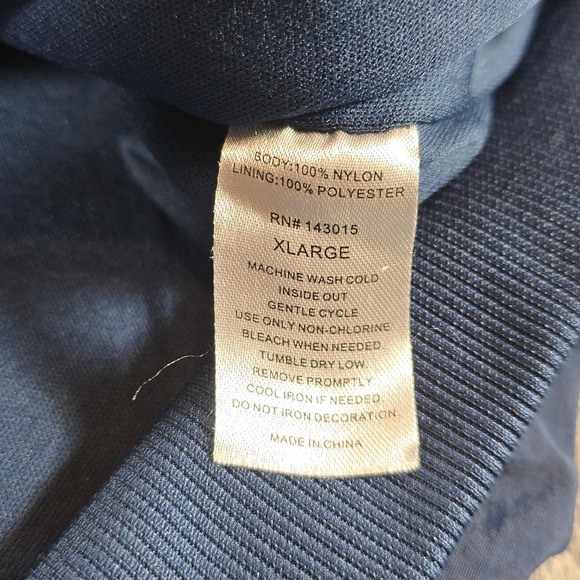 AT&T Windbreaker Jacket Adult XL Blue Nylon Full Zip Soft Shell Uniform Workwear - Picture 7 of 7